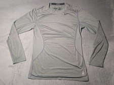 Nike Pro Combat Shirt Men's Small Gray Dri Fit Fitted Long Sleeve Compression