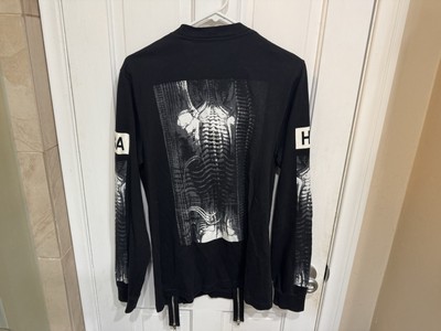 Hood By Air HBA X-Ray Skeleton Double Zip Zipper Long Sleeve Shirt