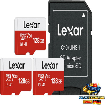 Lexar Micro SD 128GB 3er Pack UHS-I U3 A1 V30 C