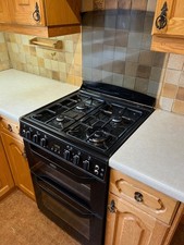 BELLING FSG60DOF Gas Cooker: Double Oven, Electric Grill, Gas Hob, Free-standing