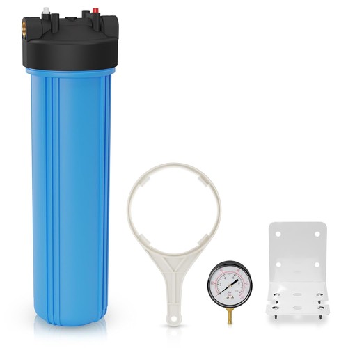 20x 4.5 Big Blue Whole House Water Filter System Brass Port INCLUDING FILTERS