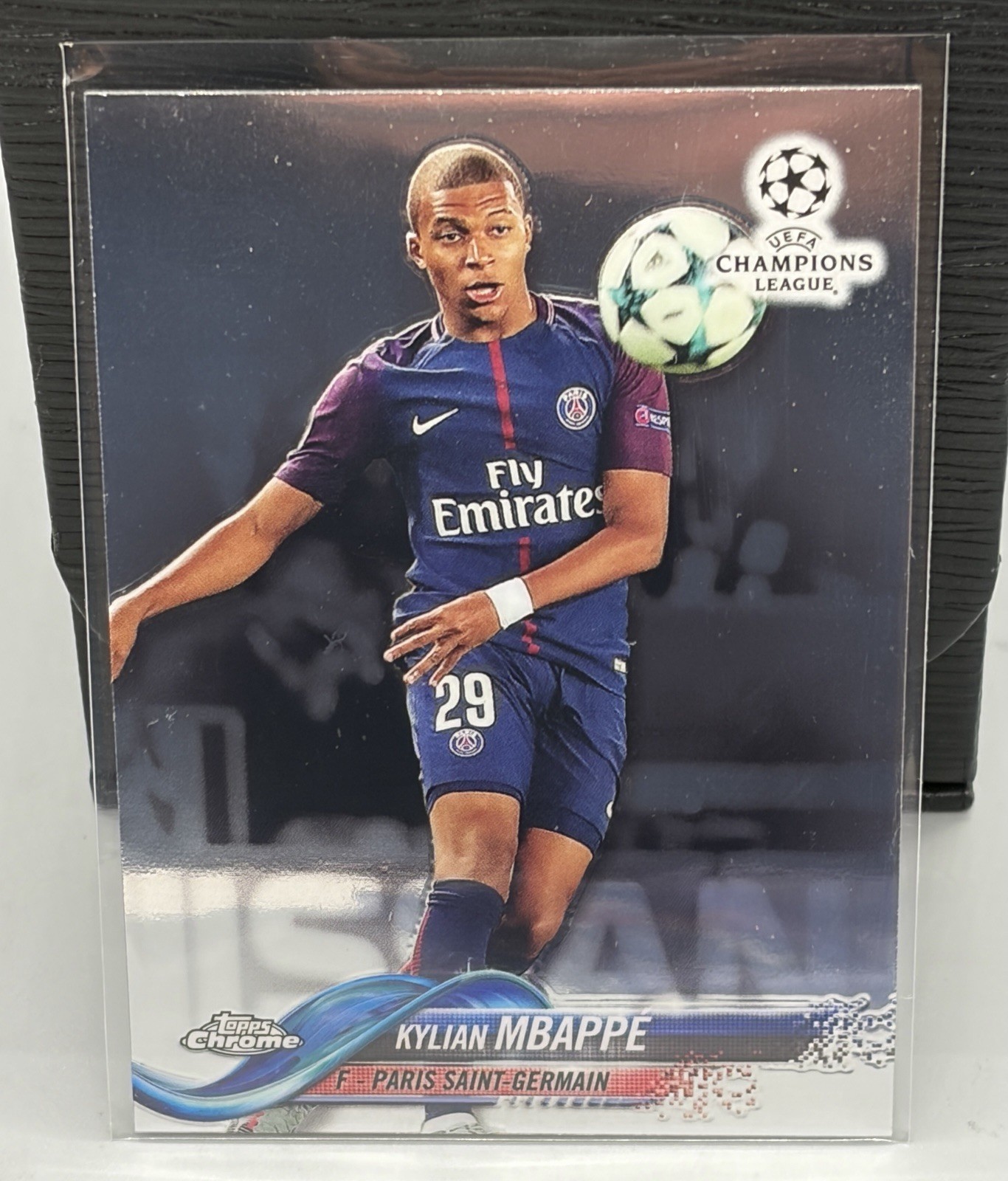 Kylian Mbappe 2017 Topps Chrome UEFA UCL Rookie #41 RC PSG Champions League