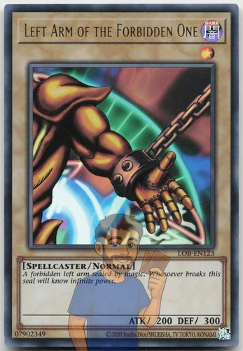 Left Arm of the Forbidden One LOB-EN123 Ultra Rare Unlimited Near Mint Yugioh