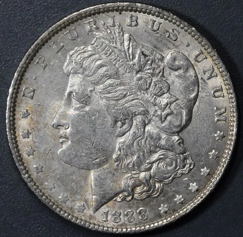 1888 $1 MORGAN SILVER DOLLAR KM# 110 Grade:  XF+  A6894