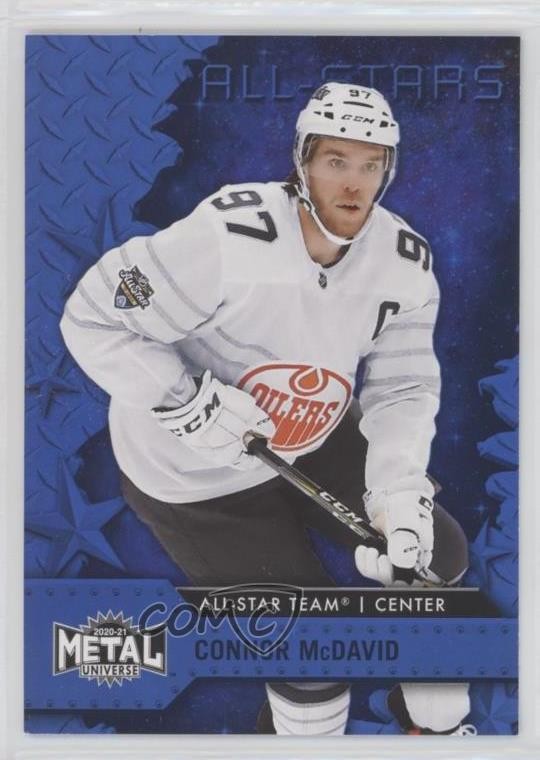 2020-21 Skybox Metal Universe All-Stars Blue Spectrum Connor McDavid #192 2d8
