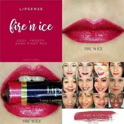 Lipsense Fire 'N Ice Long Lasting Liquid Lip Color by SeneGence New and Sealed