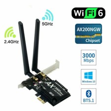 PCE-AX3000 Wifi 6 Intel AX200 Desktop PCI-E Dual Band WiFi Card Bluetooth 5.1