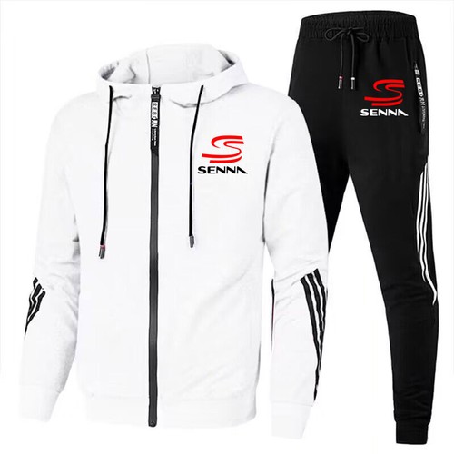 + Set tuta e felpa stampata Ayrton Senna Men con cappuccio - Foto 18 di 77