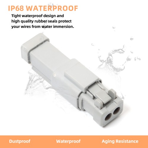 Assembled Deutsch DT 2,3,4,6,8,12 Pin 14, 16 & 18 AWG waterproof connector Crimp - Picture 12 of 37