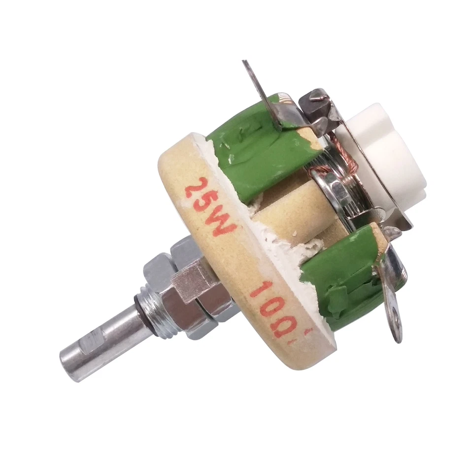 25W 10 OHM High Power Wirewound Potentiometer, Rheostat, variabler Widerstand - Bild 4 von 4