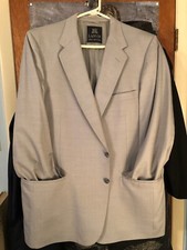 LANVIN Men  s Light Gray Blazer, Vintage