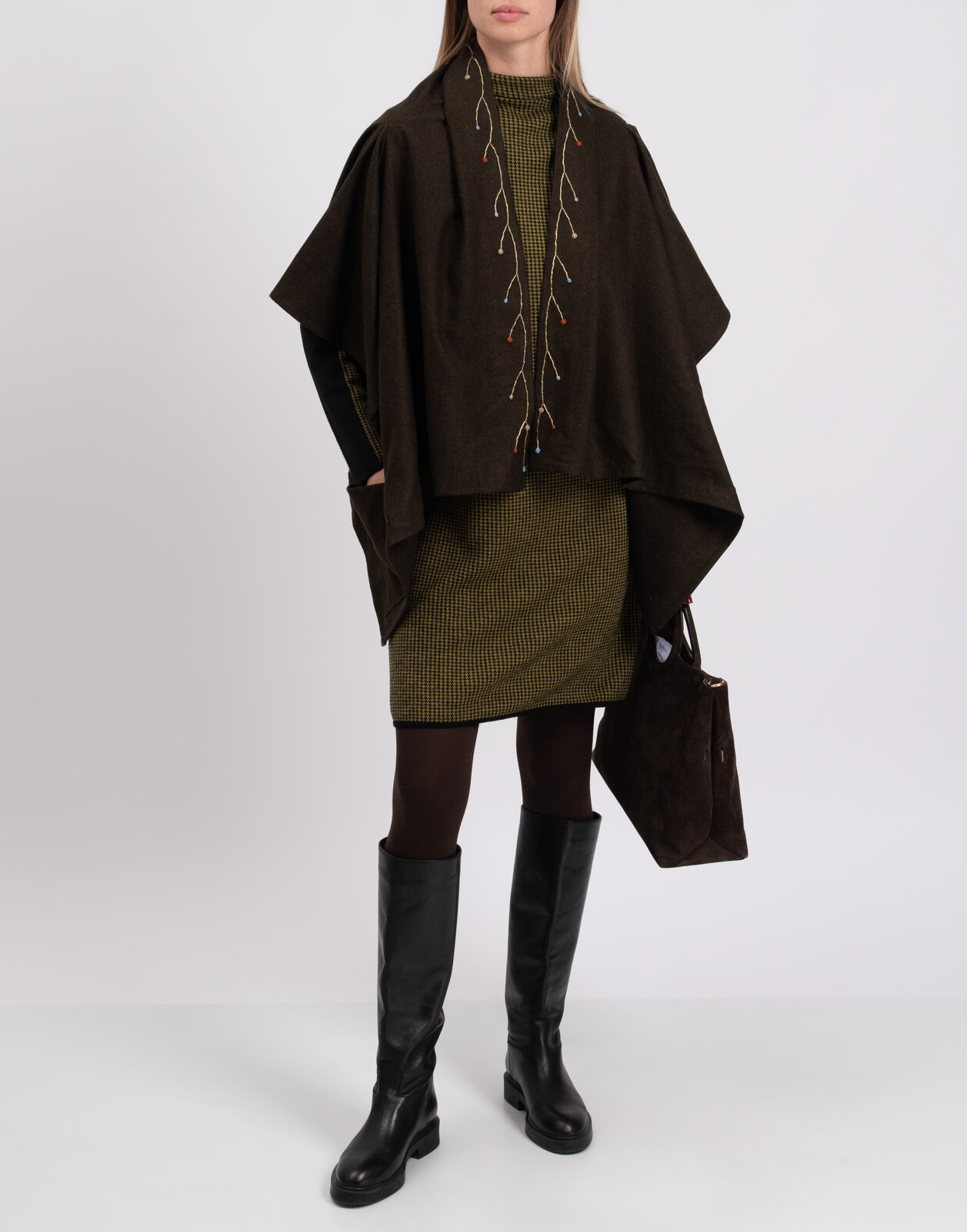 ALTRA RRP€230 CARLA FERNANDEZ per giacca lana 8 taglia M manica kimono ricamata