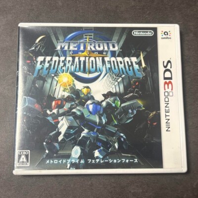 Metroid Prime Federation Force Nintendo 3DS Japanese Version Tested Used