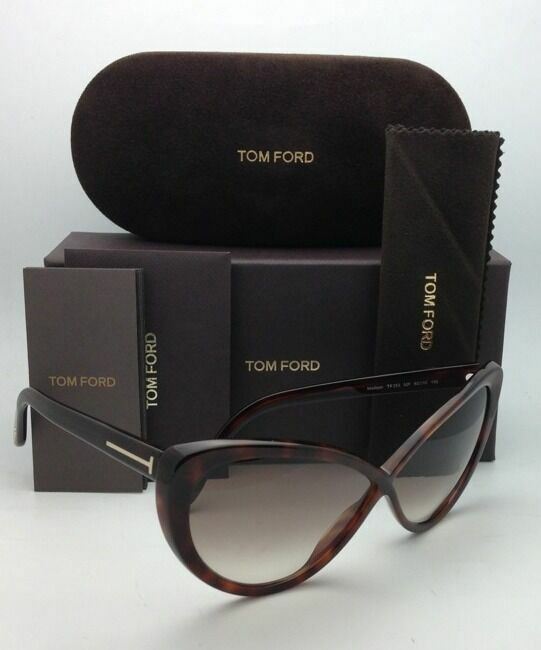 New TOM FORD Sunglasses MADISON TF 253 52F Havana Cat-Eye  display picture 2