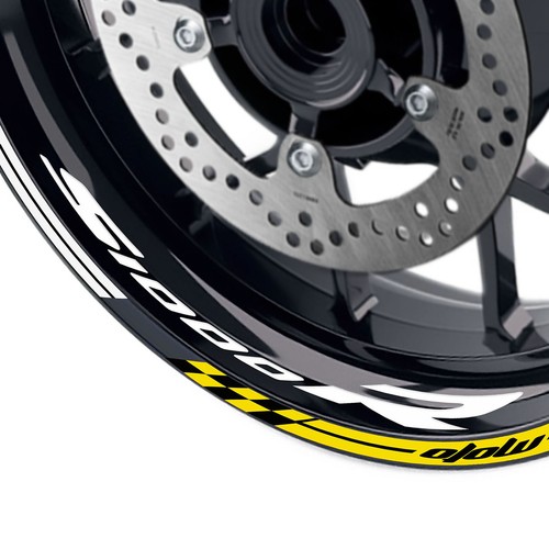 17'' Wheel Rim Decal Racing Check Sticker For S1000R 2014-2019 15 16 17 18 - Picture 2 of 22