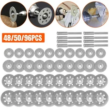 48/96x Diamond Cutting Wheel Die Grinder Cut Off Disc Set For Dremel Rotary Tool