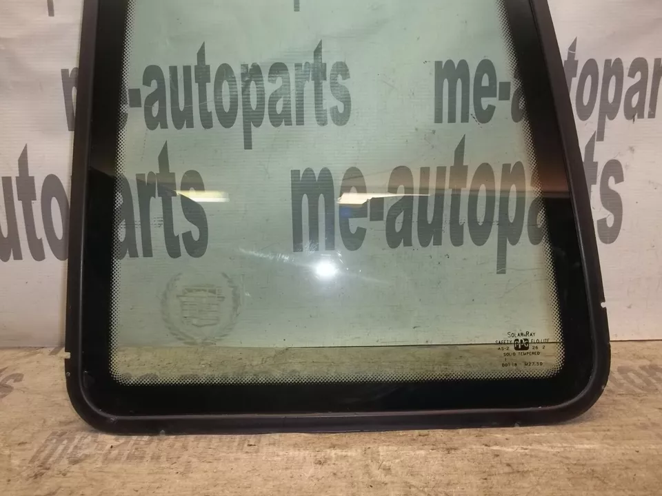 89-93 Coupe Deville Fleetwood FWD Vinil Parte Superior Macia Esquerda Traseira Quarto Janela de Vidro - Imagem 3 de 4