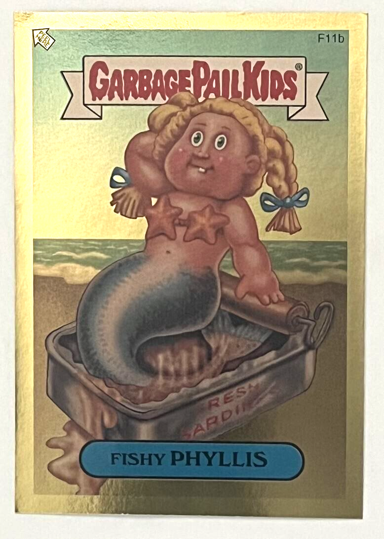 2004 Topps Garbage Pail Kids All-New Series 2 Foil Sticker #F11B Fishy Phyllis
