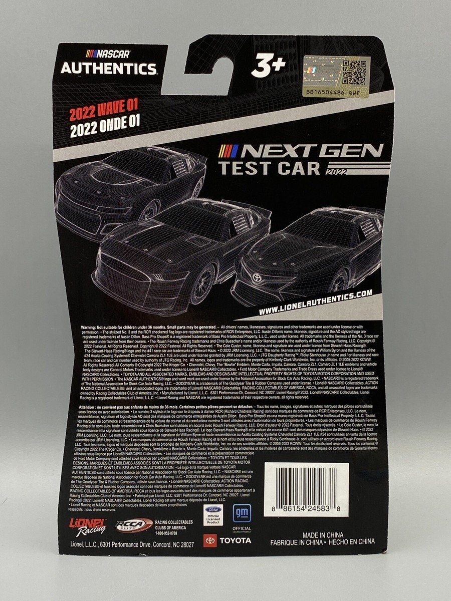 Daniel Suárez #99 Nascar Authentics 1:64 Next Gen Test Car Wave 1