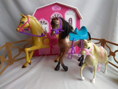 barbie pink passport horse