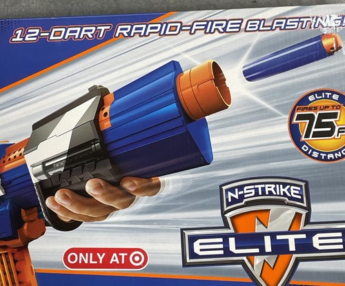 Nerf N Strike Elite 12 Dart Rapid Fire Blasting up to 75 ft Distance - New - Picture 2 of 11
