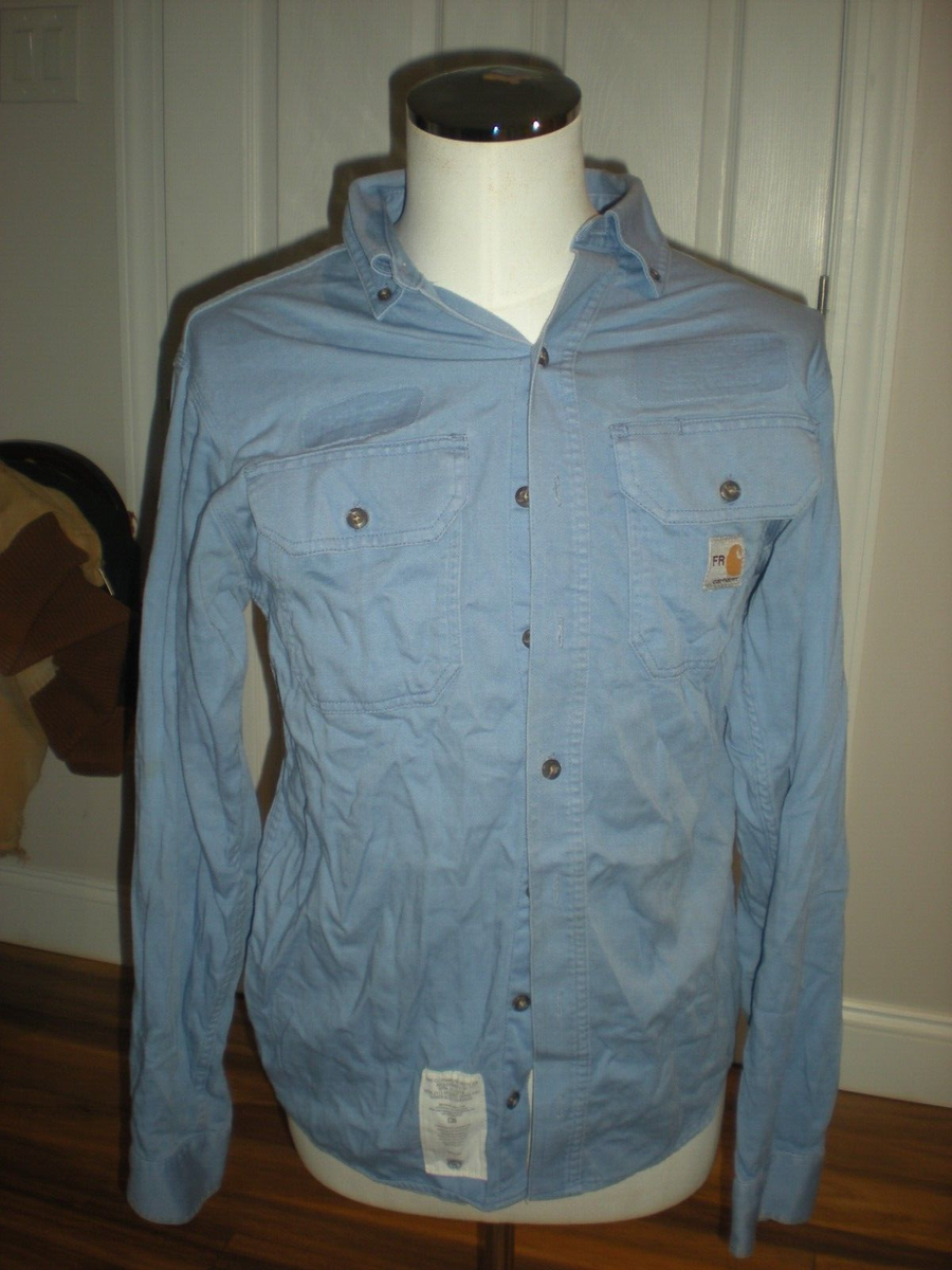 New Carhartt FR 6XL-2J Blue Flame Resistant Shirt CAT2 NFPA 2112