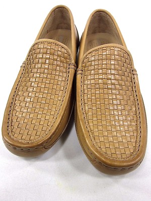 ROCKPORT, GE WOVEN VENETIAN LOAFER, MENS, TAN, US 8M 
