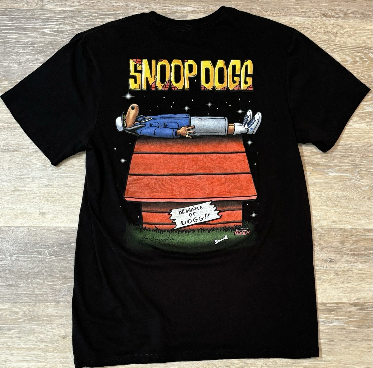 SNOOP DOGG Beware Of Dogg Hip Hop Shirt Medium Double-Sided