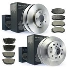 Bremsscheiben-Set Vorne Ø258 Mm + Bremsbeläge + Bremsenreiniger – Komplettsatz Für Die Vorderachse