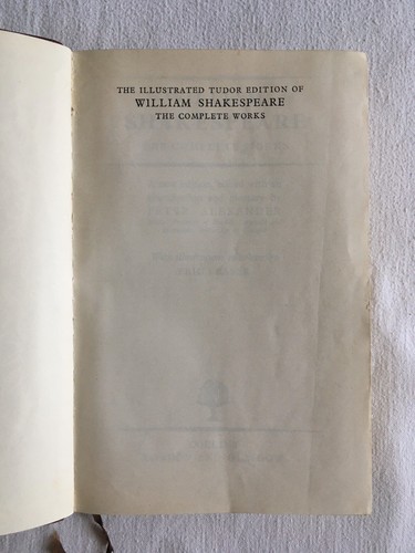 WILLIAM SHAKESPEARE THE COMPLETE WORKS 1951 Tudor Ed Illustr by Eric Fraser - Picture 6 of 12