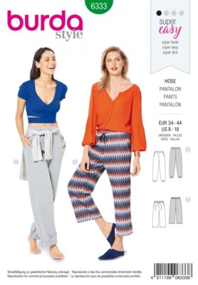 Burda Schnittmuster 6333 Damen 8-18