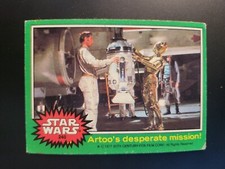 1977 Topps Star Wars Green Card  Artoo's Mission C3PO card #240