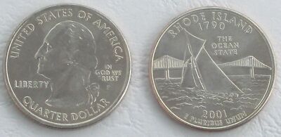 USA State Quarter 2001 Rhode Island P unz.