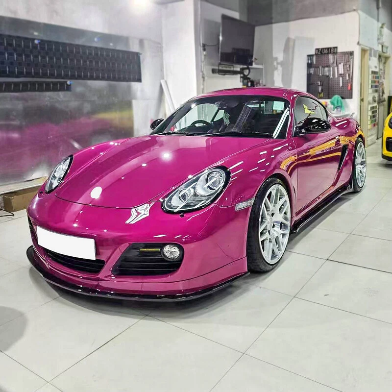 Divisor de labios delantero de fibra de vidrio EPA Design GT para Porsche Cayman 987.2 2008-2012 Foto 2 de 4