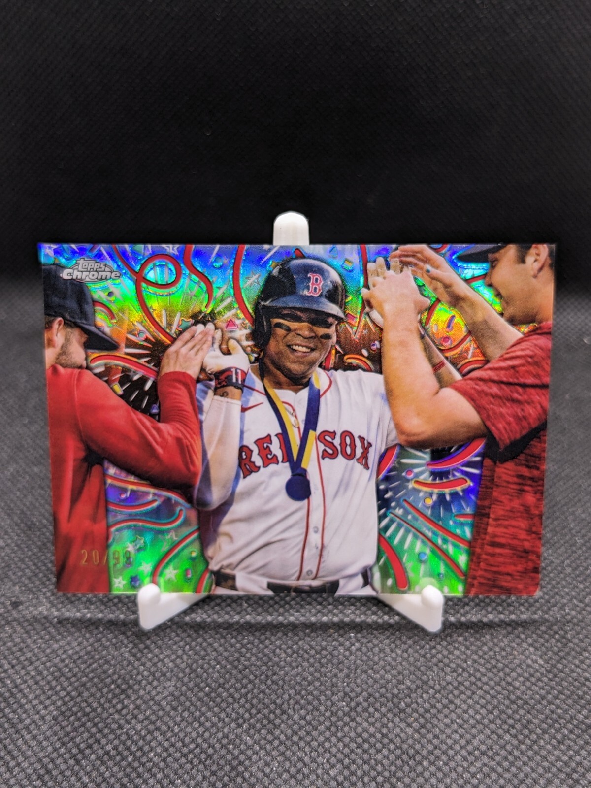 Rafael Devers 2024 Topps Chrome Update Celebracion /99 #CELE-6 Case Hit