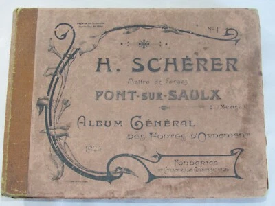 05J27 ANCIEN LIVRE ALBUM GENERAL H.SCHERER FONDERIE FORGE A PONT SUR SAULX MEUSE - Photo 1/4
