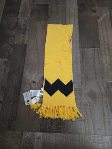 Gap Boy Girl Peanuts Winter Scarf Charlie Brown Yellow And Black Chevron Snoopy - Picture 5 of 11