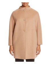 New Beautiful Designer Marina Rinaldi Ladies Camel Reversible Coat Size 16
