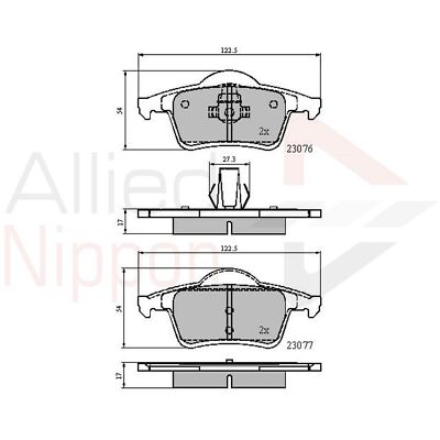 Brake Pads Set For Volvo S80 MK1 2.8 T6 Rear 2713342 272399 2723997 ...