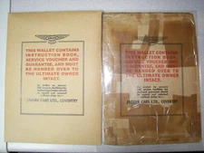 Early '40-'60's Jaguar New Car Factory Envelope - Reproduction - A MUST-HAVE!