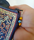 COSMETICS MAKEUP BEAUTY NAZAR EVIL EYE AMULET ETHNIC ORIENTAL TURKISH BAG PURSE — photo 2