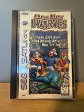 Three Dirty Dwarves (Sega Saturn 1996) CIB Complete in Box w Manual.