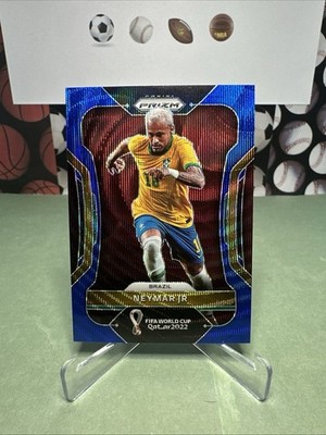 Neymar Jr 2022 Panini Prizm FIFA World Cup Blue Wave #/199 #32