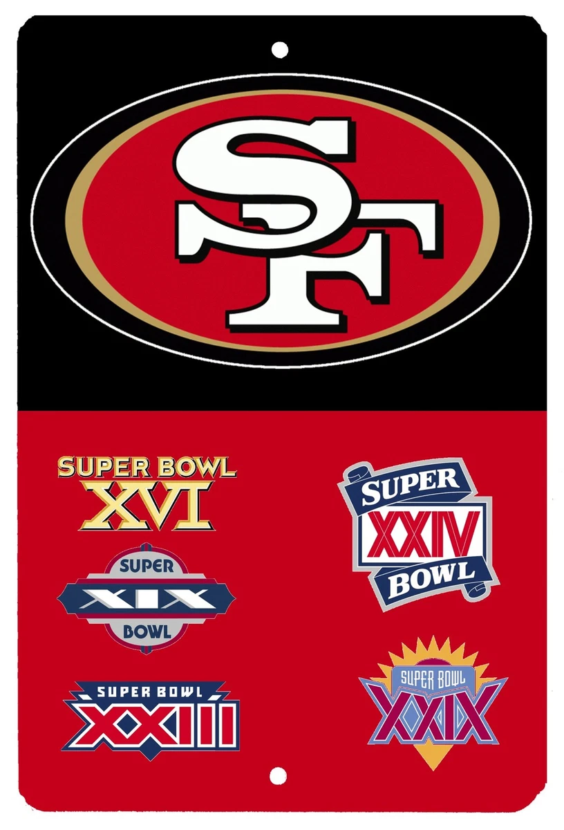 San Francisco 49ers Super Bowl Champions High Gloss Metal Sign | eBay
