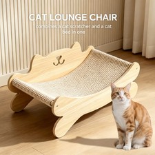 Cat Scratcher Bed for Indoor Cats - 23.6" Large Natural Sisal Cat Scratching Boa