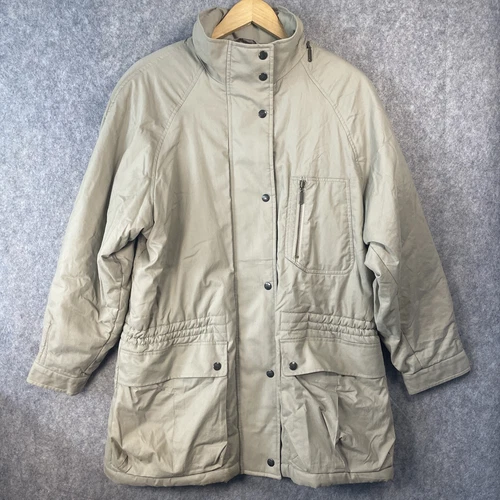 Cappotto trapuntato Burberrys' uomo beige medio mezzo trench regolabile zip fianchi e snap