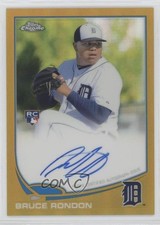 2013 Topps Chrome Gold Refractor Rookie Auto 41/50 Bruce Rondon #85 Auto 0zj6