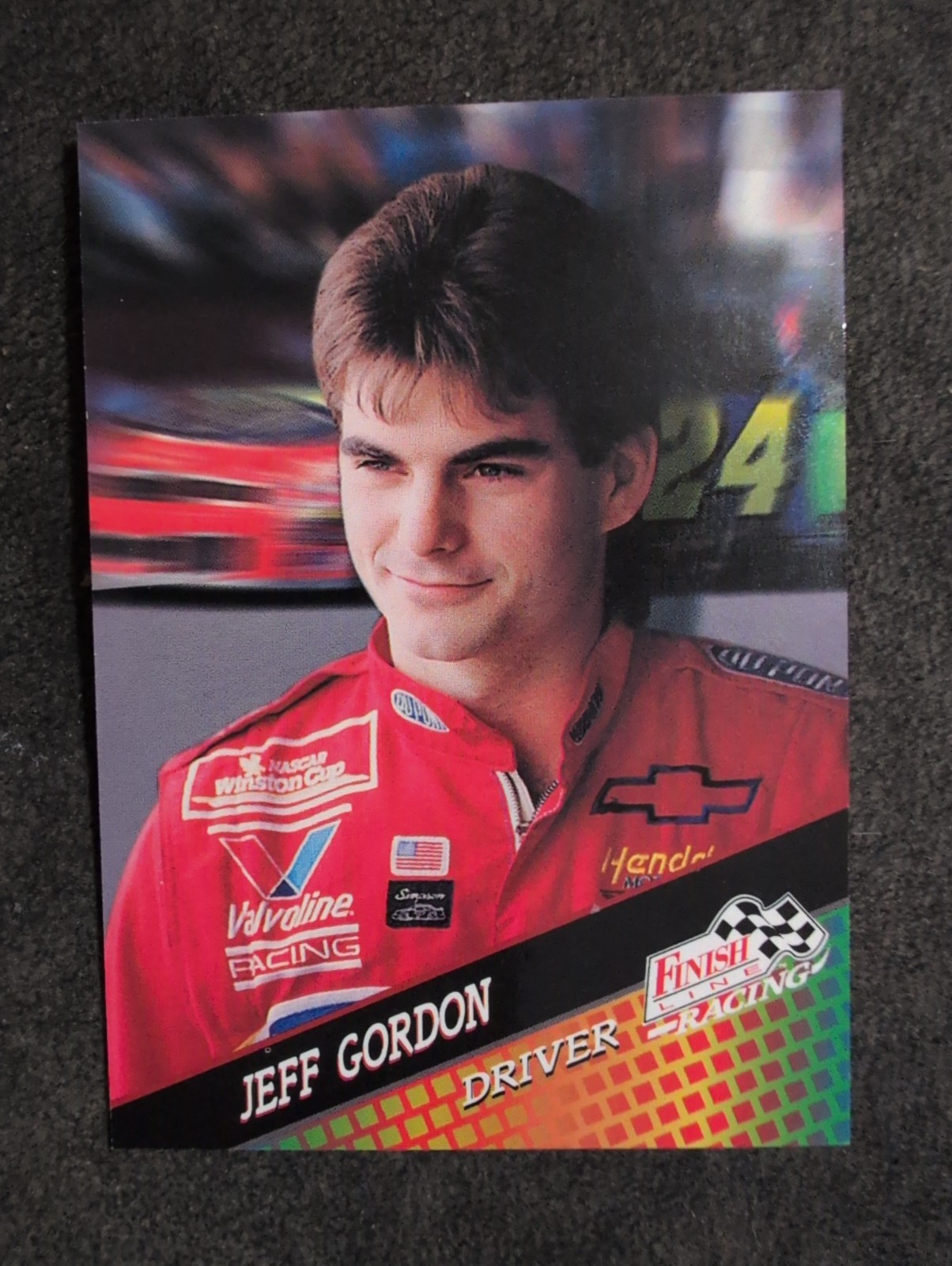 1994 Finish Line Racing Jeff Gordon #75 NASCAR Racing Card