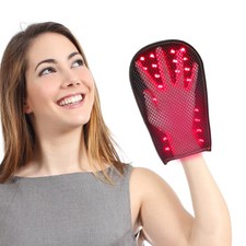 1Pcs LED Near Infrared Red Light Therapy Gloves Hand Joint Pain Relief Practical
