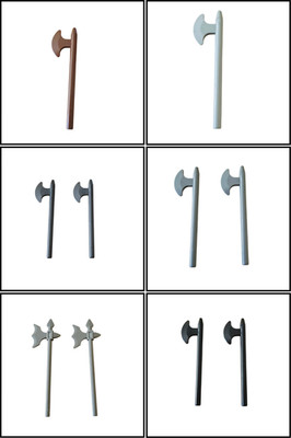 LEGO  Minifiguren Axt Hellebarde Minifigure Axe Castle Ritter Forestmen Auswahl